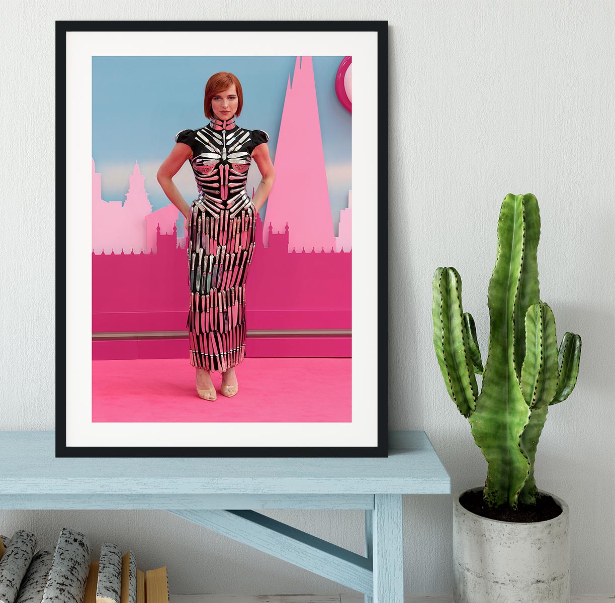 Hari Nef at the Barbie premiere Framed Print - Canvas Art Rocks - 1