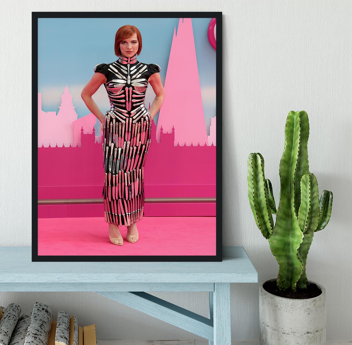 Hari Nef at the Barbie premiere Framed Print - Canvas Art Rocks - 2