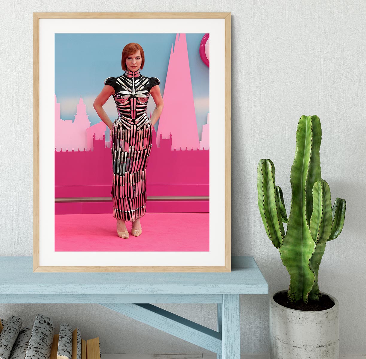 Hari Nef at the Barbie premiere Framed Print - Canvas Art Rocks - 3