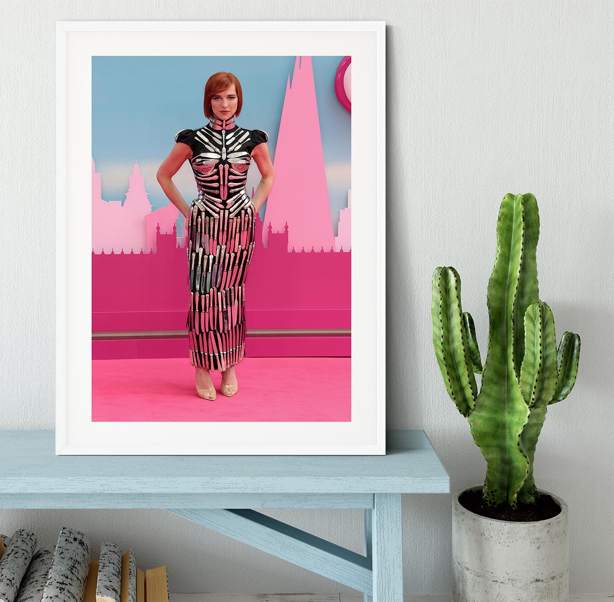 Hari Nef at the Barbie premiere Framed Print - Canvas Art Rocks - 5