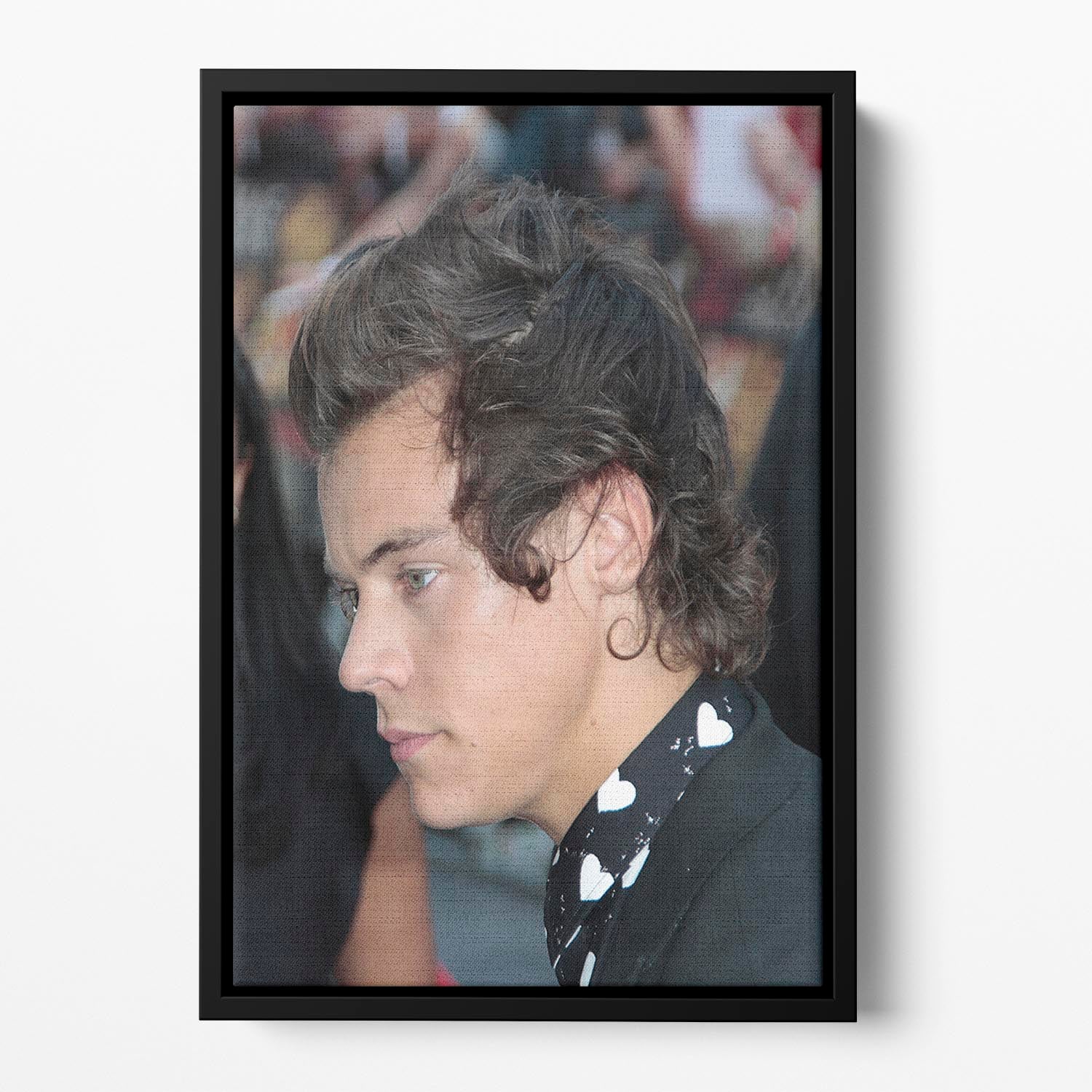 Harry Styles 2013 Floating Framed Canvas - Canvas Art Rocks - 2