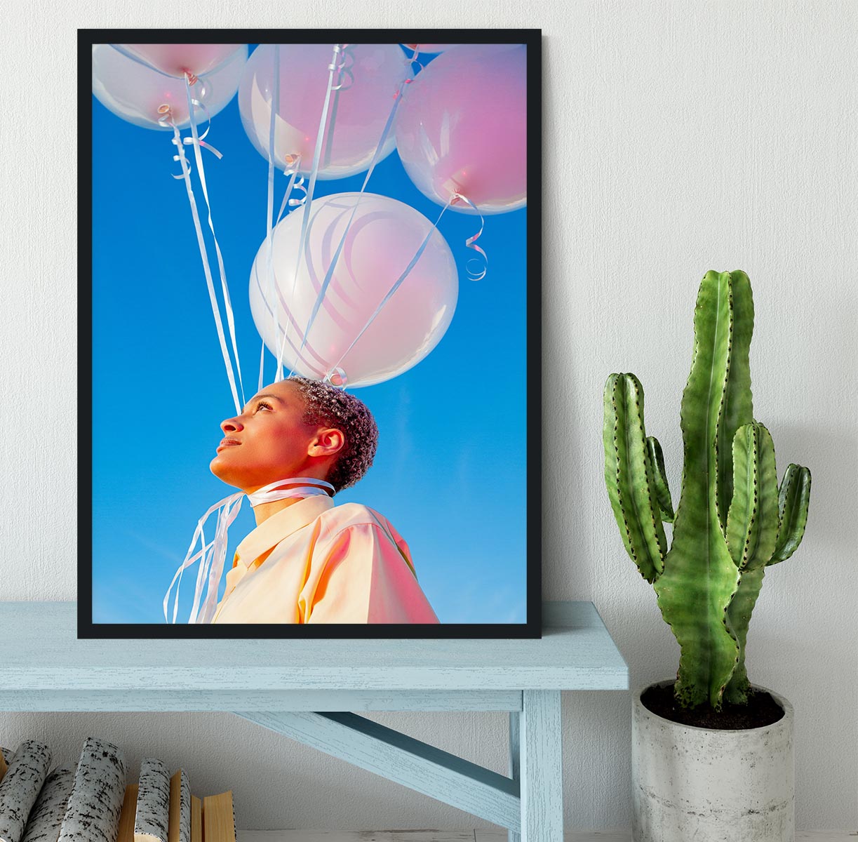 Head in the Clouds. Framed Print - 1x - 2