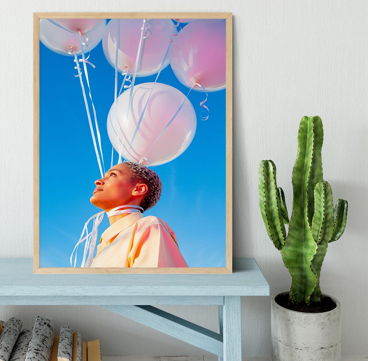 Head in the Clouds. Framed Print - 1x - 4