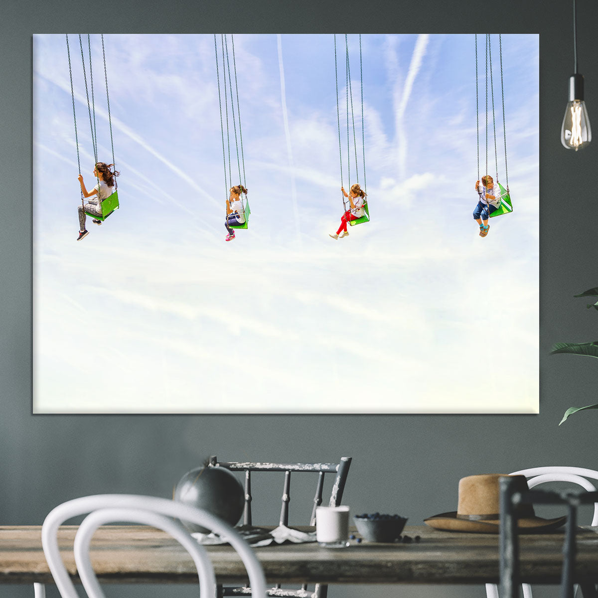 Heads in the clouds! Canvas Print or Poster - 1x - 3