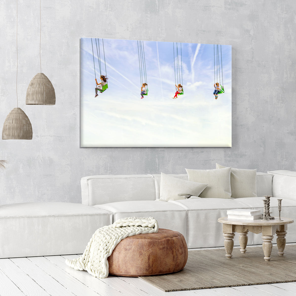 Heads in the clouds! Canvas Print or Poster - 1x - 6