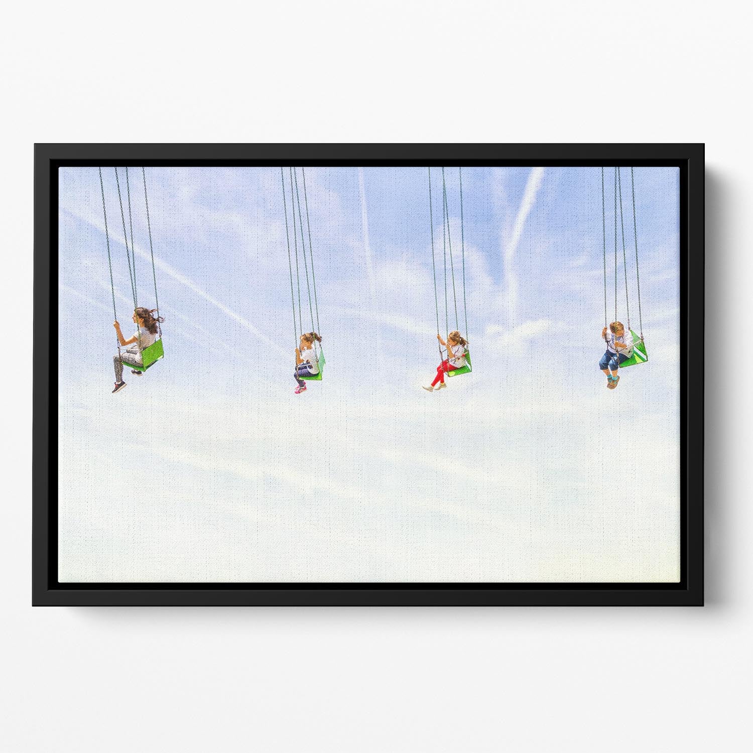 Heads in the clouds! Floating Framed Canvas - 1x - 2