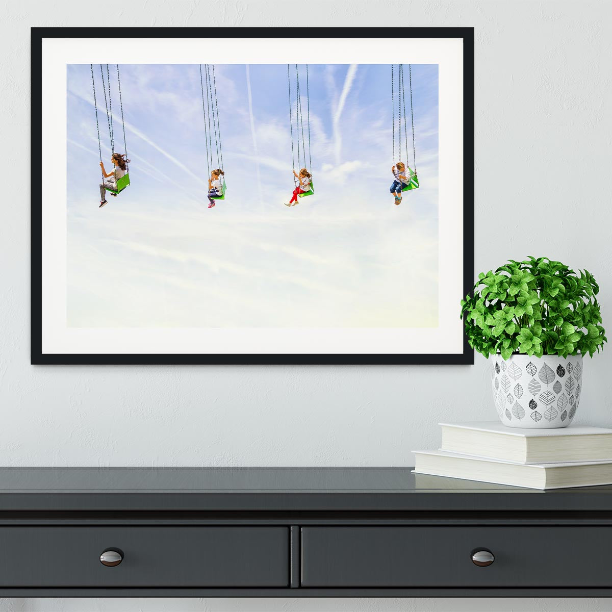 Heads in the clouds! Framed Print - 1x - 1