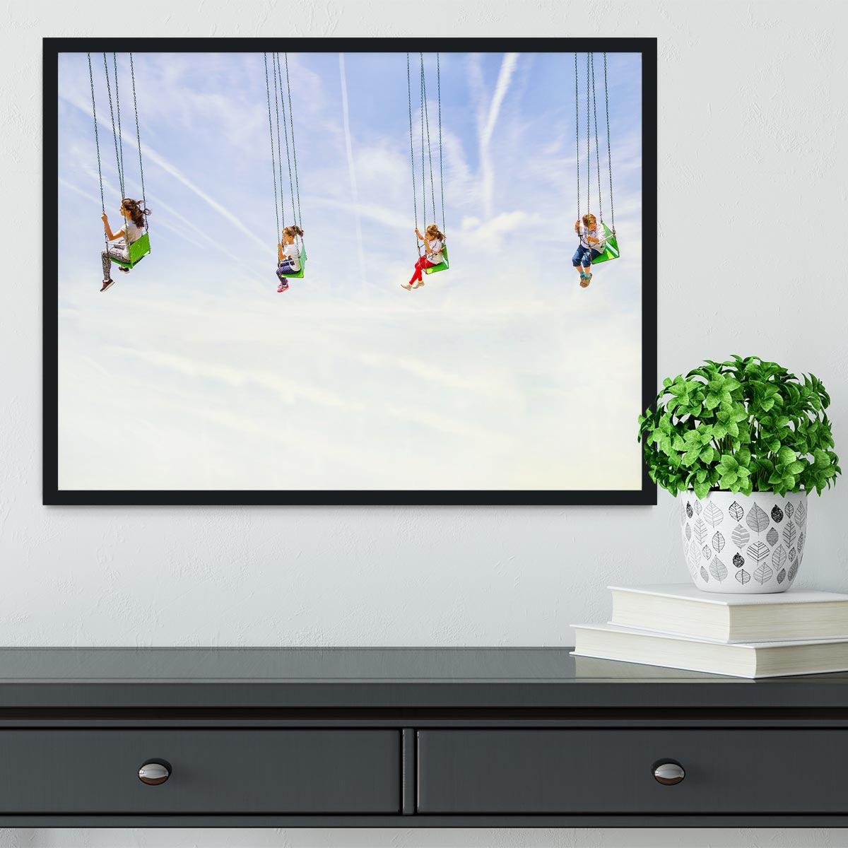 Heads in the clouds! Framed Print - 1x - 2