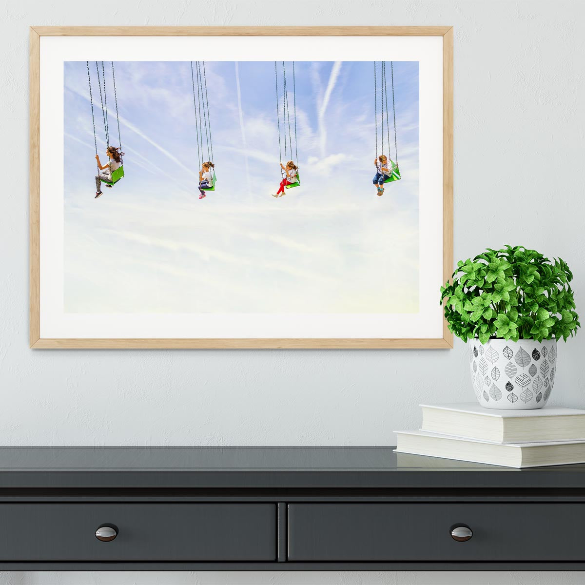 Heads in the clouds! Framed Print - 1x - 3