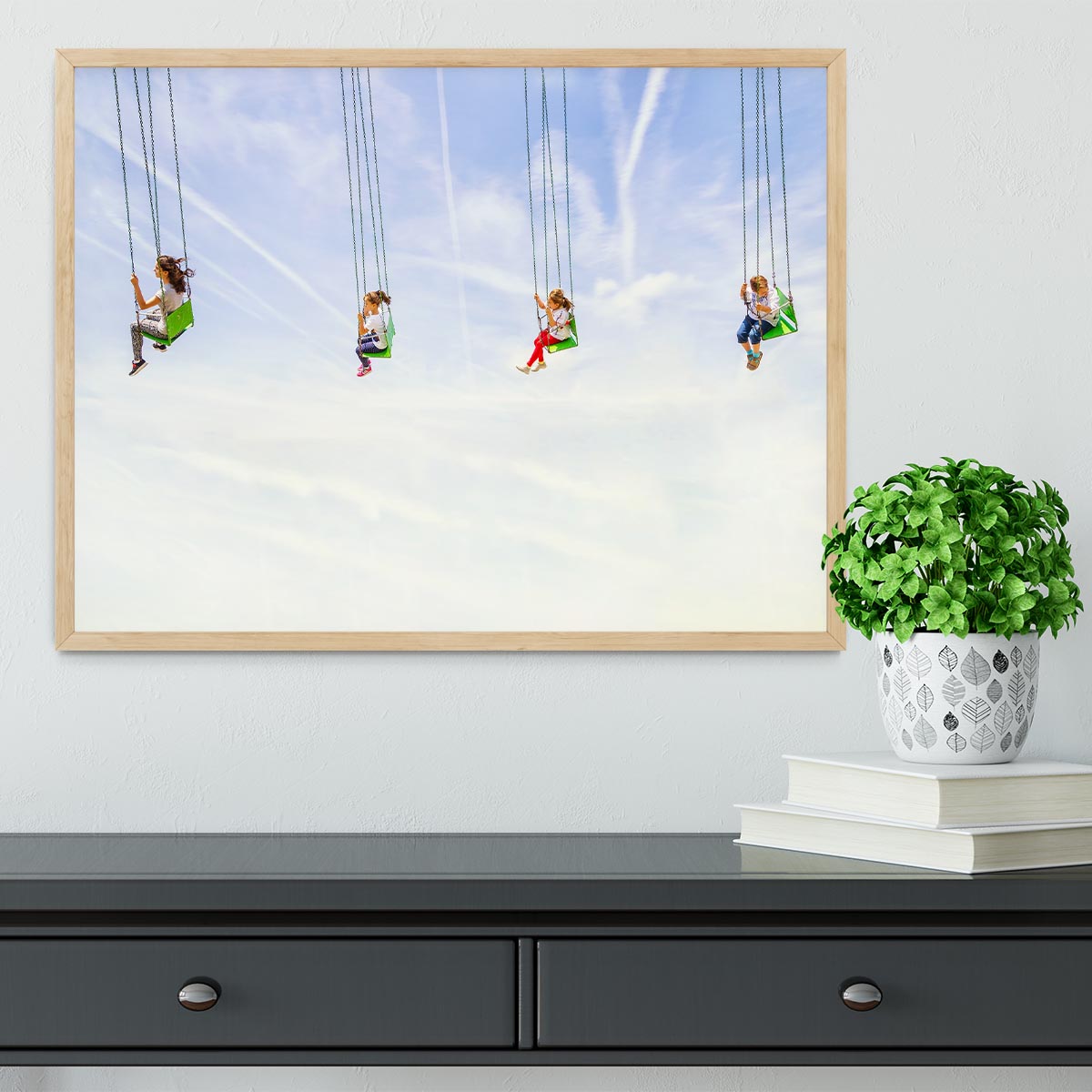 Heads in the clouds! Framed Print - 1x - 4