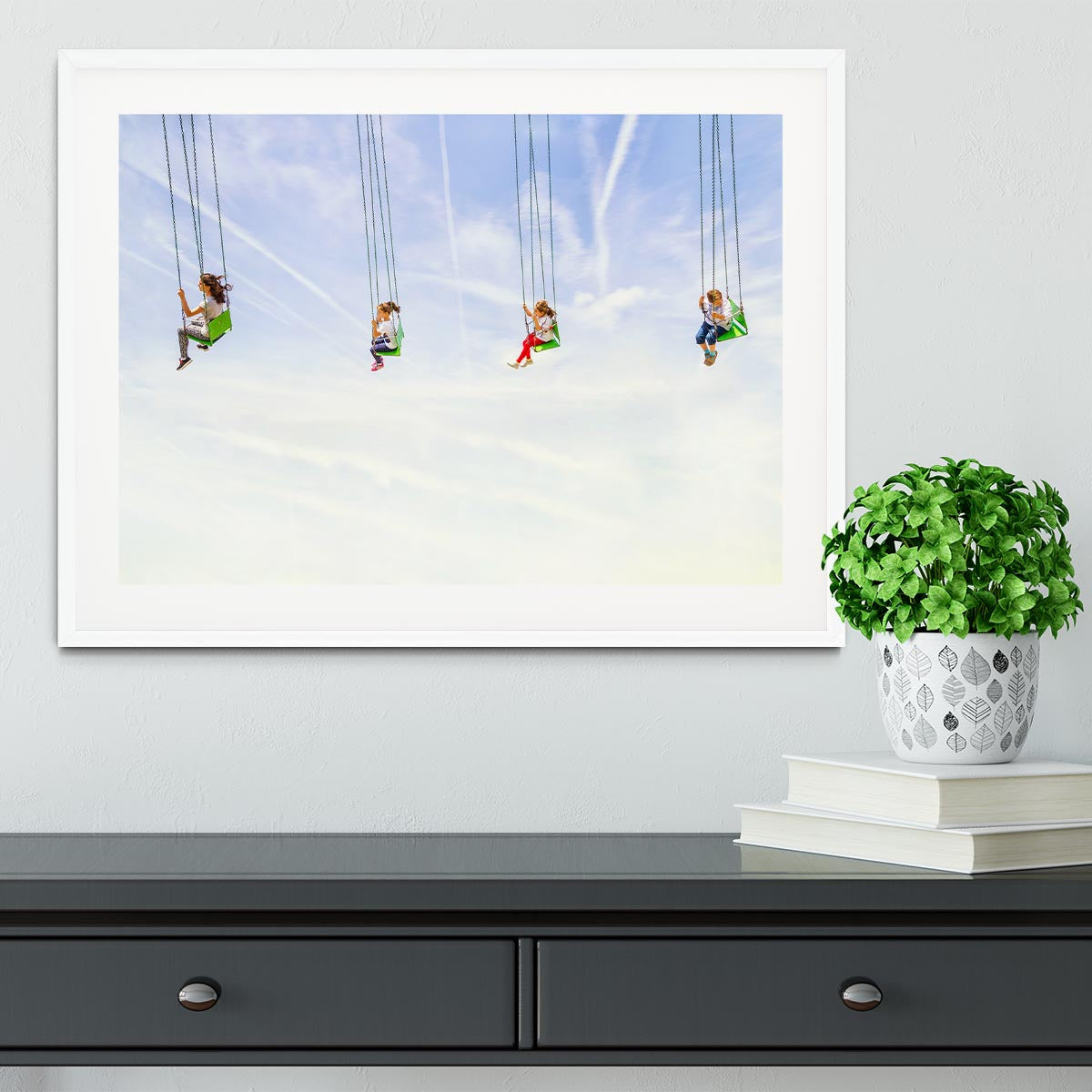 Heads in the clouds! Framed Print - 1x - 5