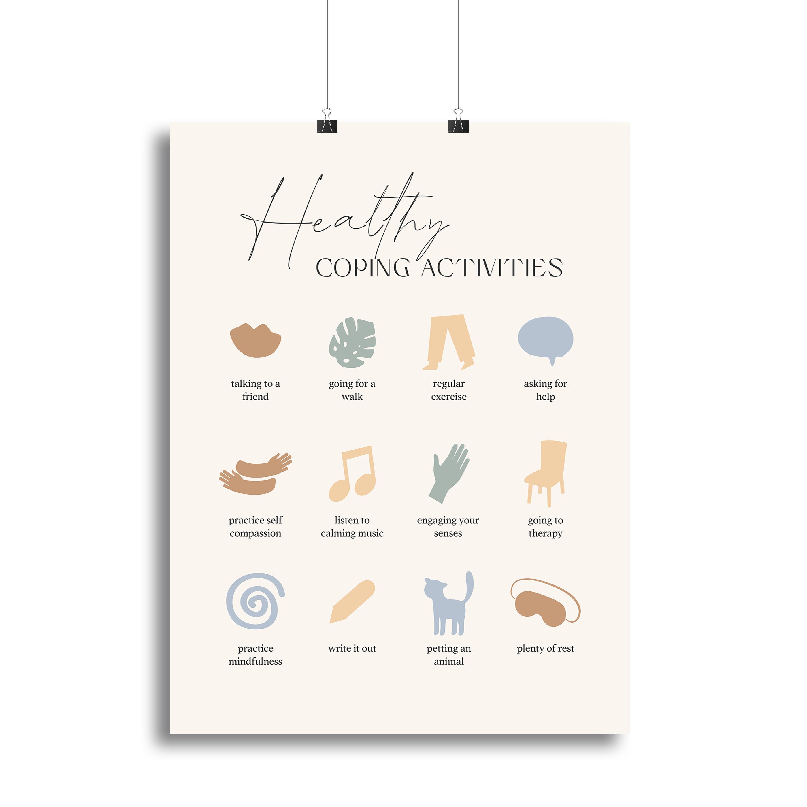 Healthy Cope Canvas Print or Poster - Canvas Art Rocks - 2