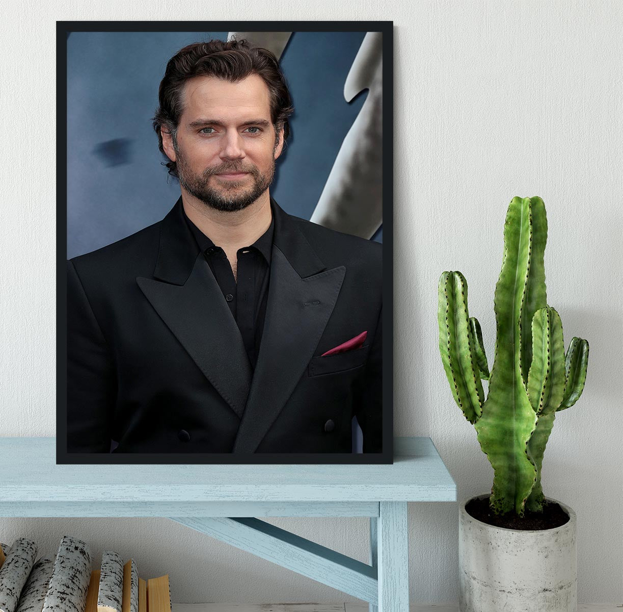 Henry Cavill at a premiere Framed Print - Canvas Art Rocks - 2