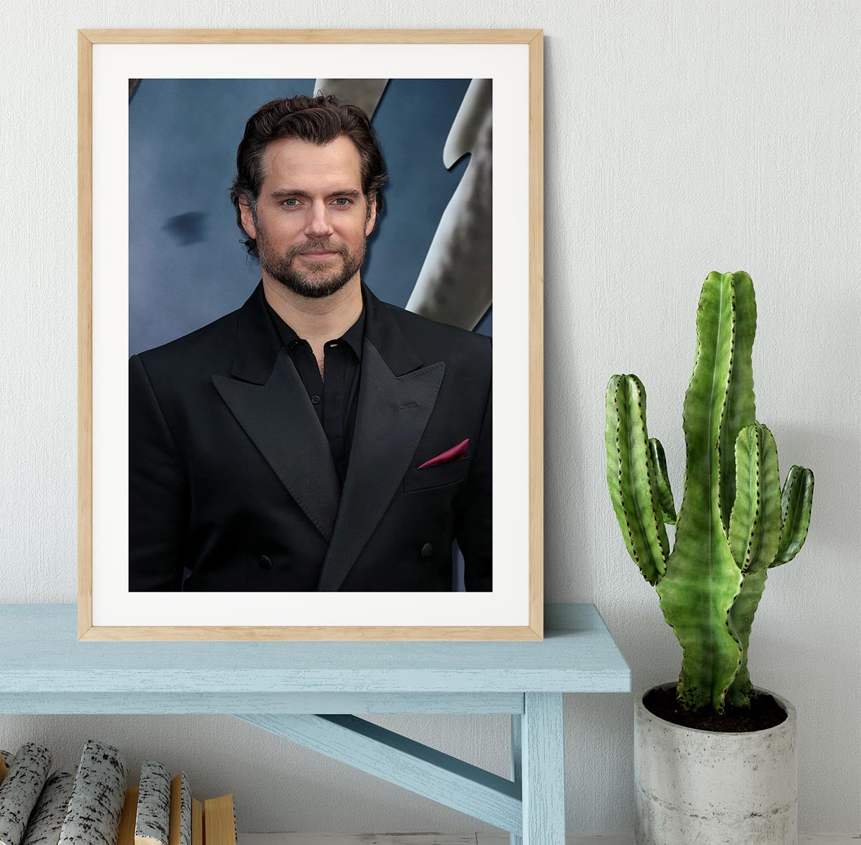 Henry Cavill at a premiere Framed Print - Canvas Art Rocks - 3