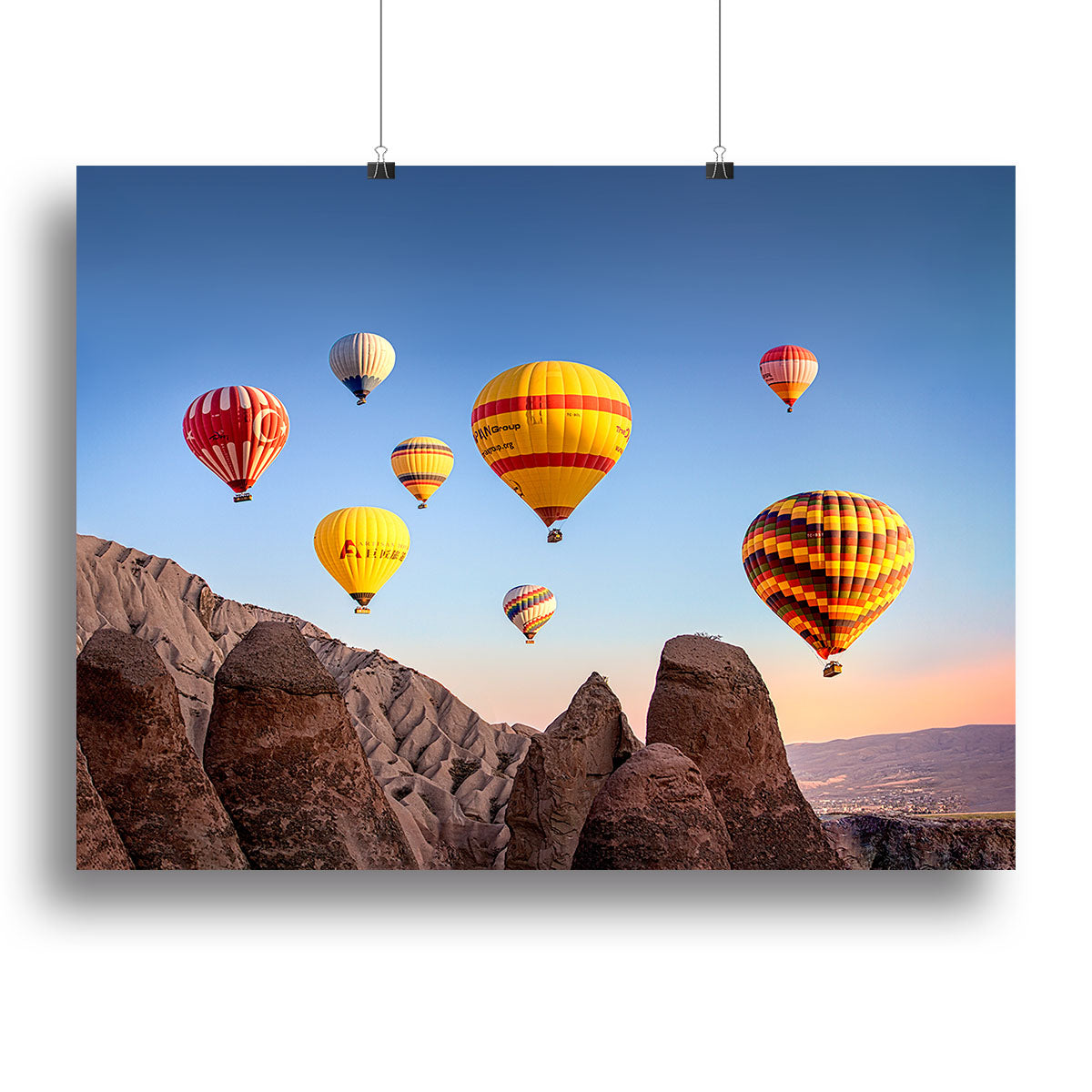 Hot Air Balloons Canvas Print or Poster - 1x - 2