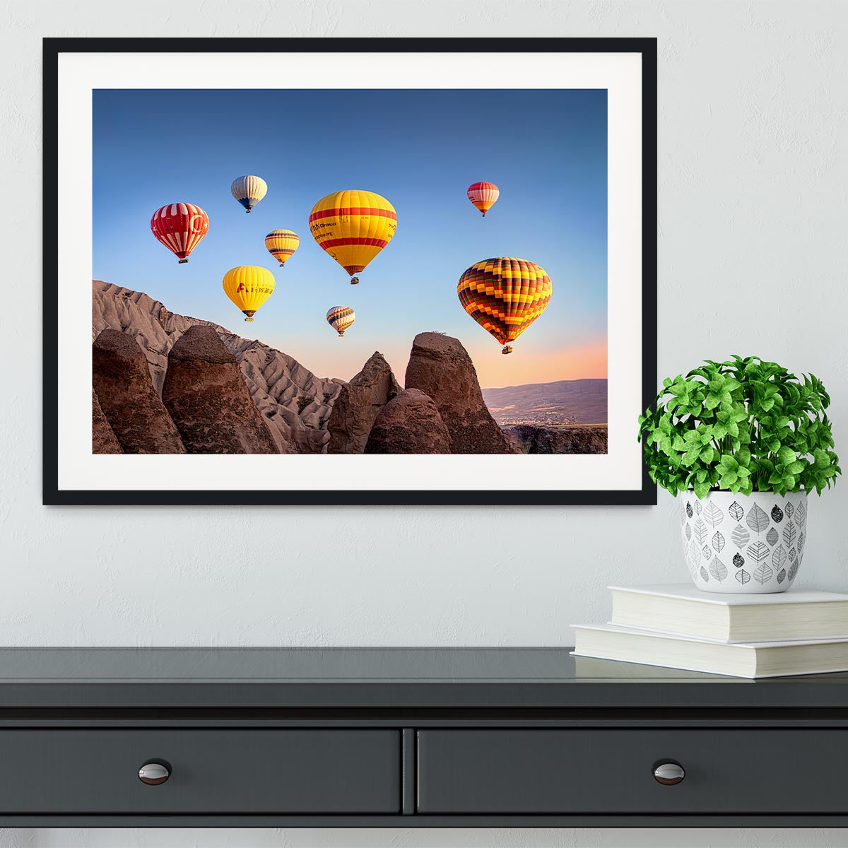 Hot Air Balloons Framed Print - 1x - 1