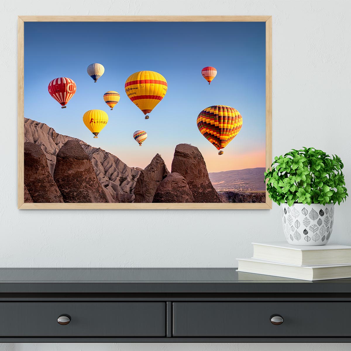 Hot Air Balloons Framed Print - 1x - 4