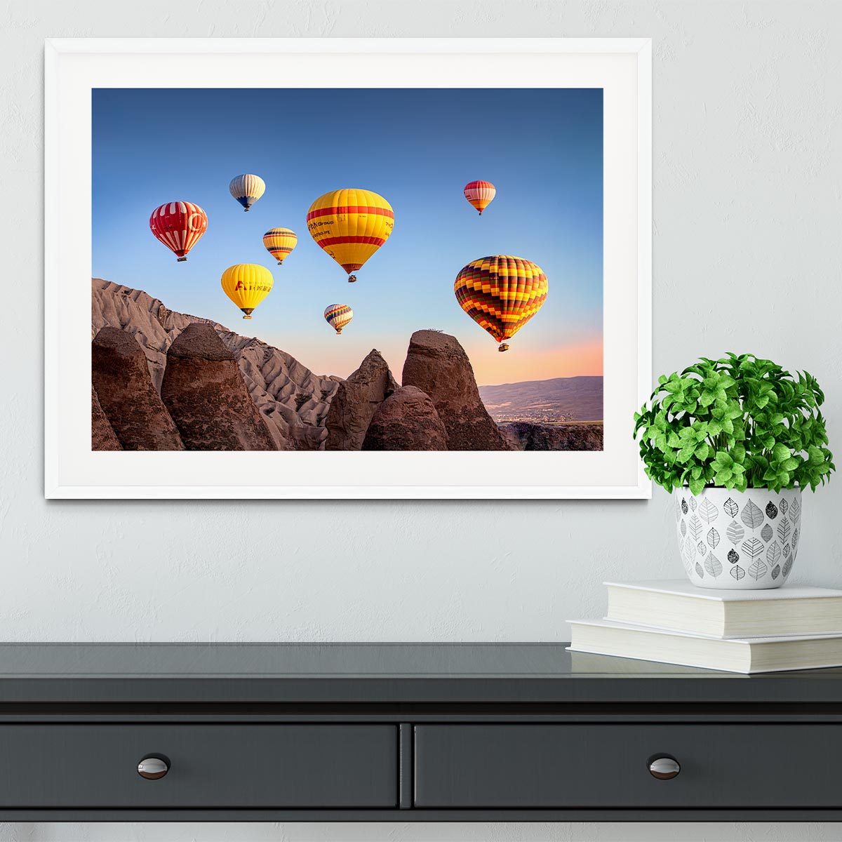 Hot Air Balloons Framed Print - 1x - 5