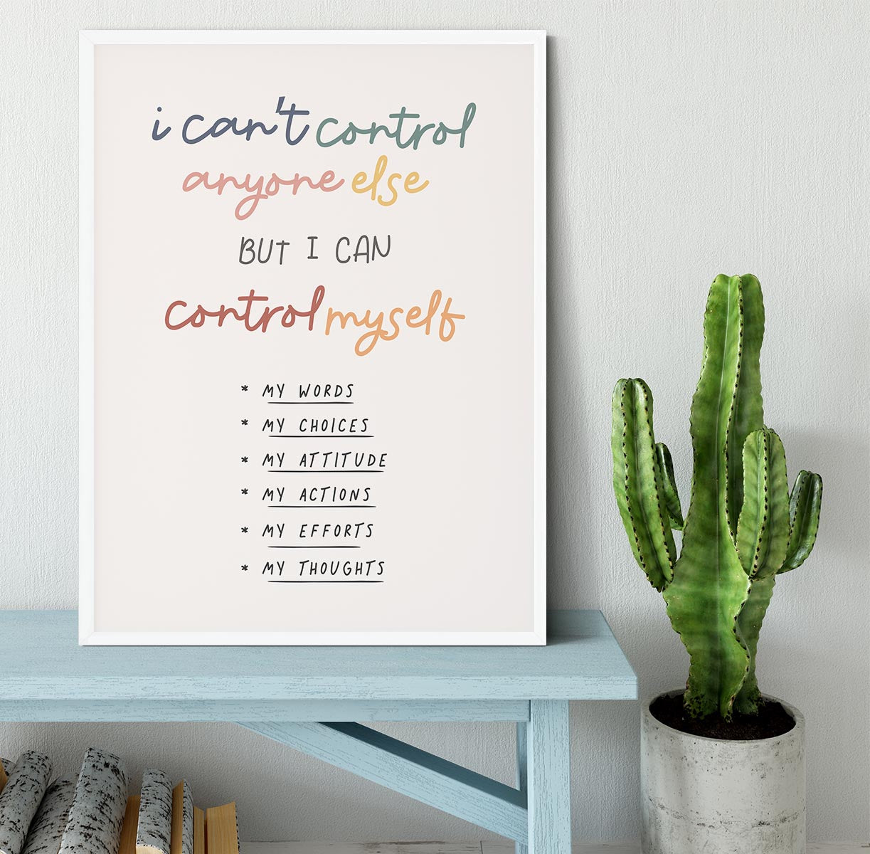 I Can Control Myself Framed Print - Canvas Art Rocks -6