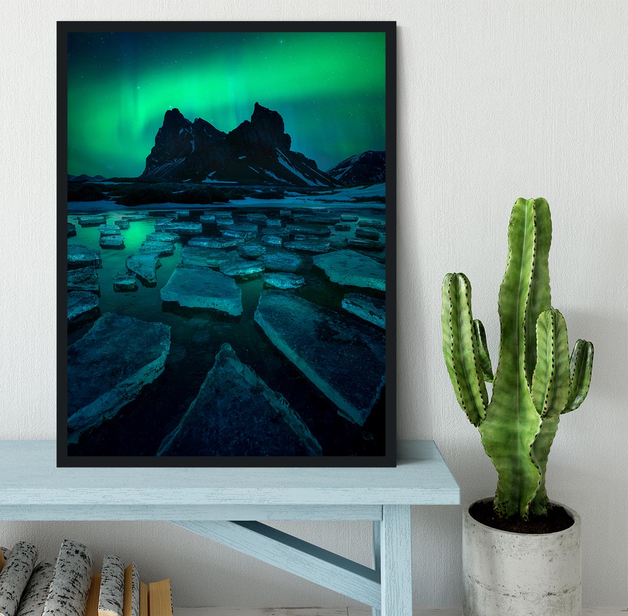 Icy Eystrahorn Framed Print - Canvas Art Rocks - 2