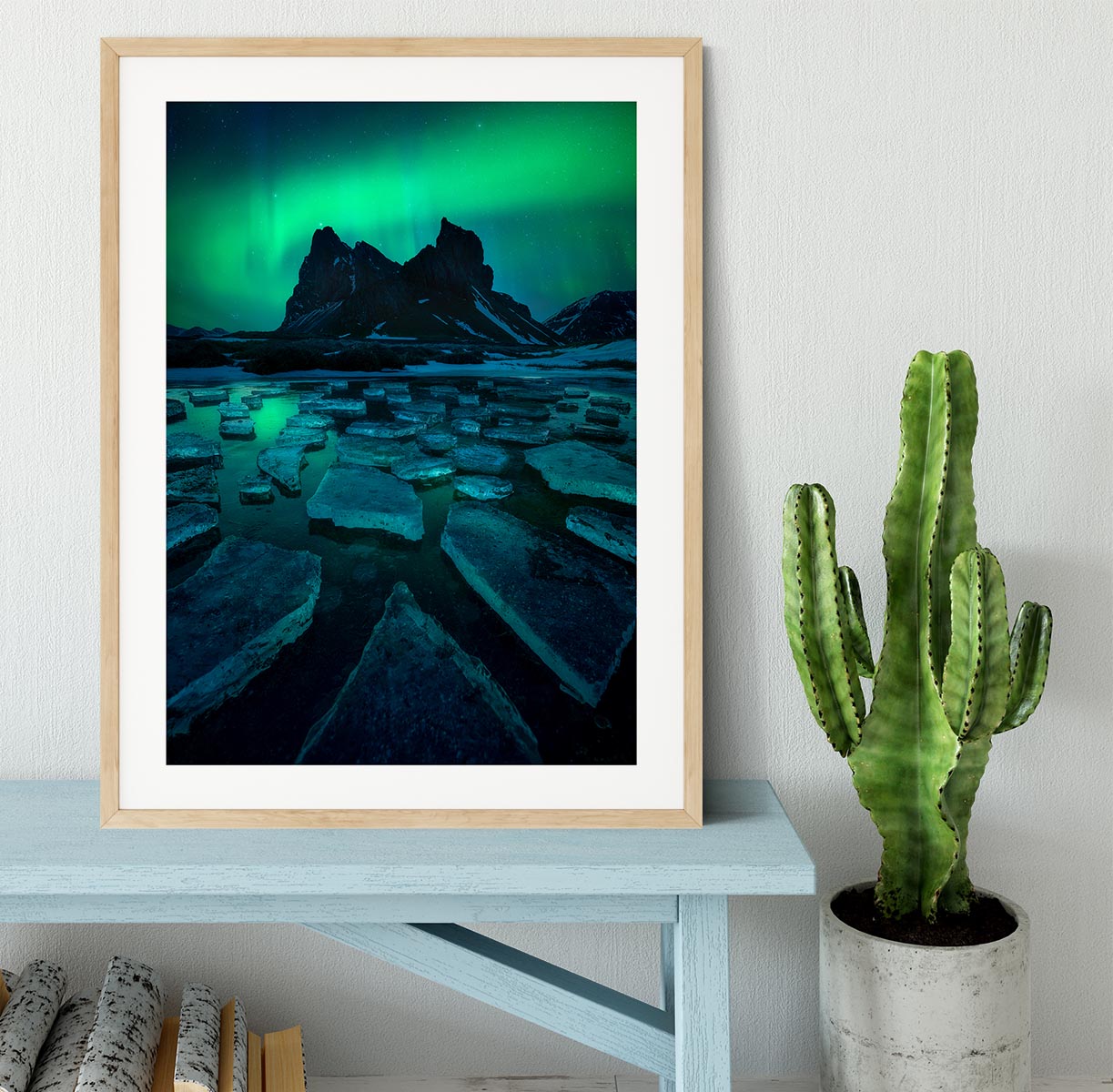 Icy Eystrahorn Framed Print - Canvas Art Rocks - 3