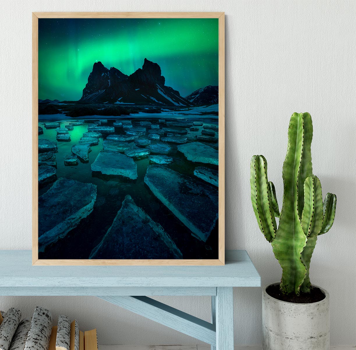 Icy Eystrahorn Framed Print - Canvas Art Rocks - 4