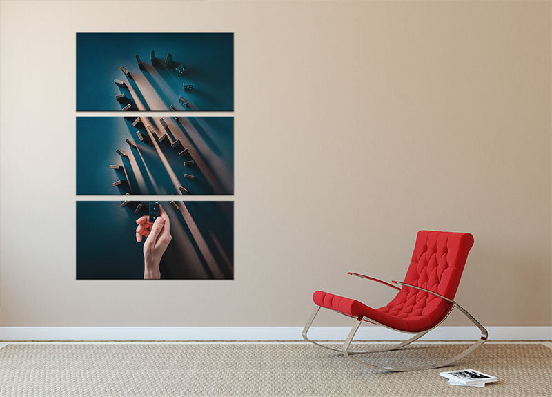 Infinity 3 Split Panel Canvas Print - 1x - 2