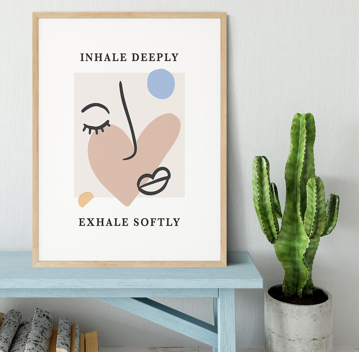 Inhale Deep Exhale Softly Framed Print - Canvas Art Rocks - 3