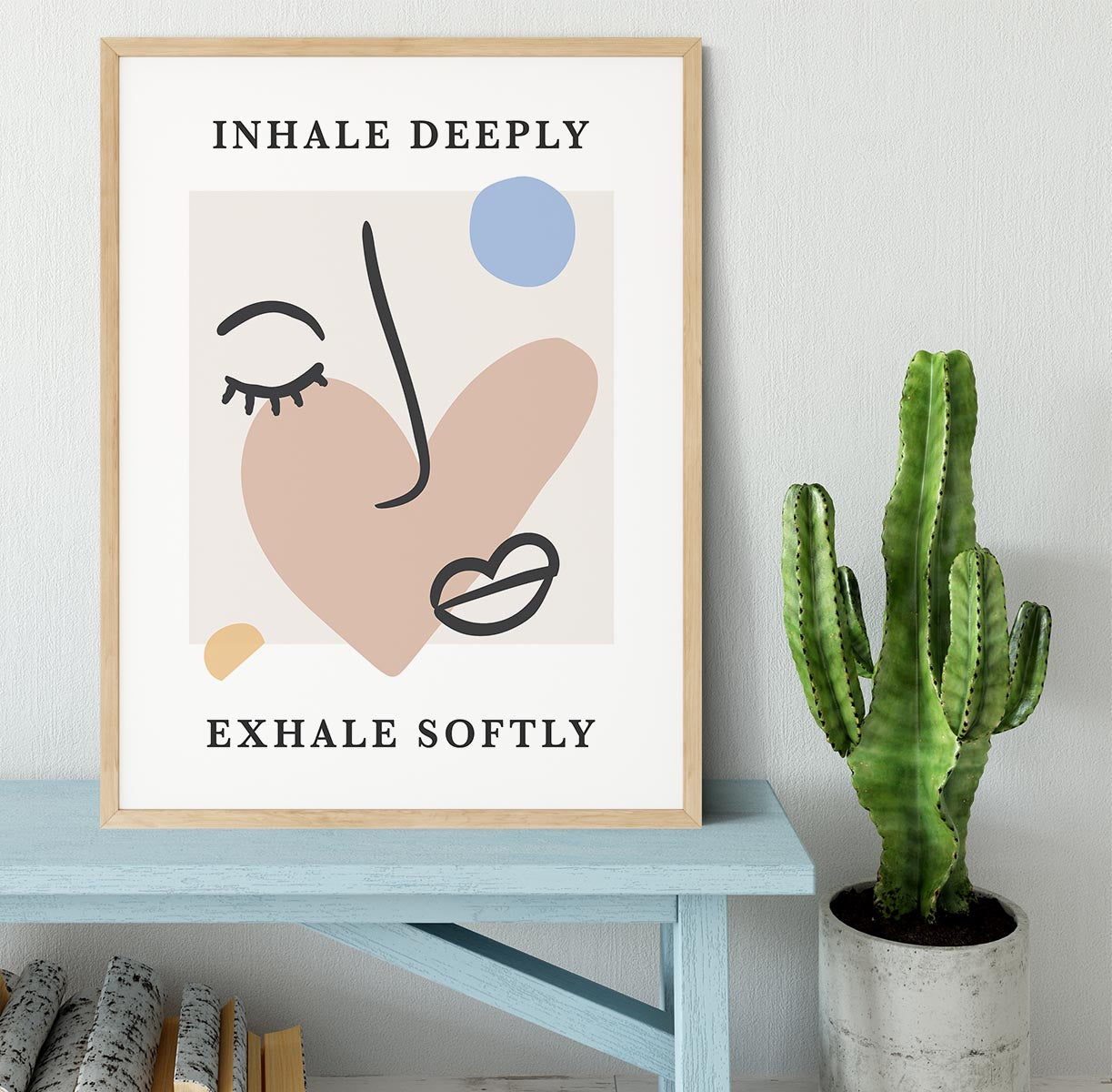 Inhale Deep Exhale Softly Framed Print - Canvas Art Rocks - 4