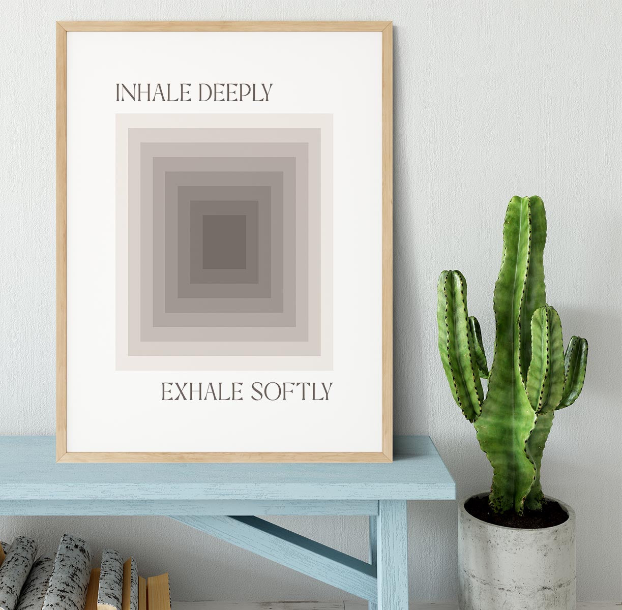 Inhale Deeply Framed Print - Canvas Art Rocks - 3