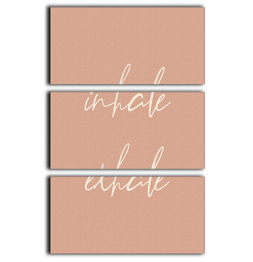 Inhale Exhale 3 Split Panel Canvas Print - Canvas Art Rocks - 1