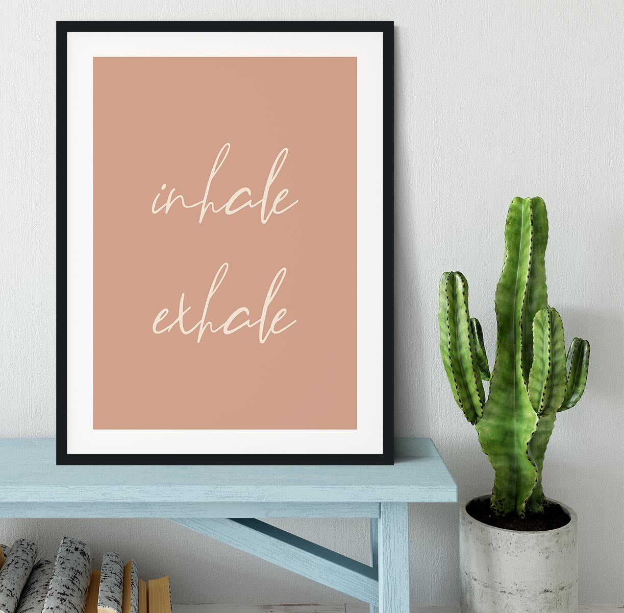 Inhale Exhale Framed Print - Canvas Art Rocks - 1