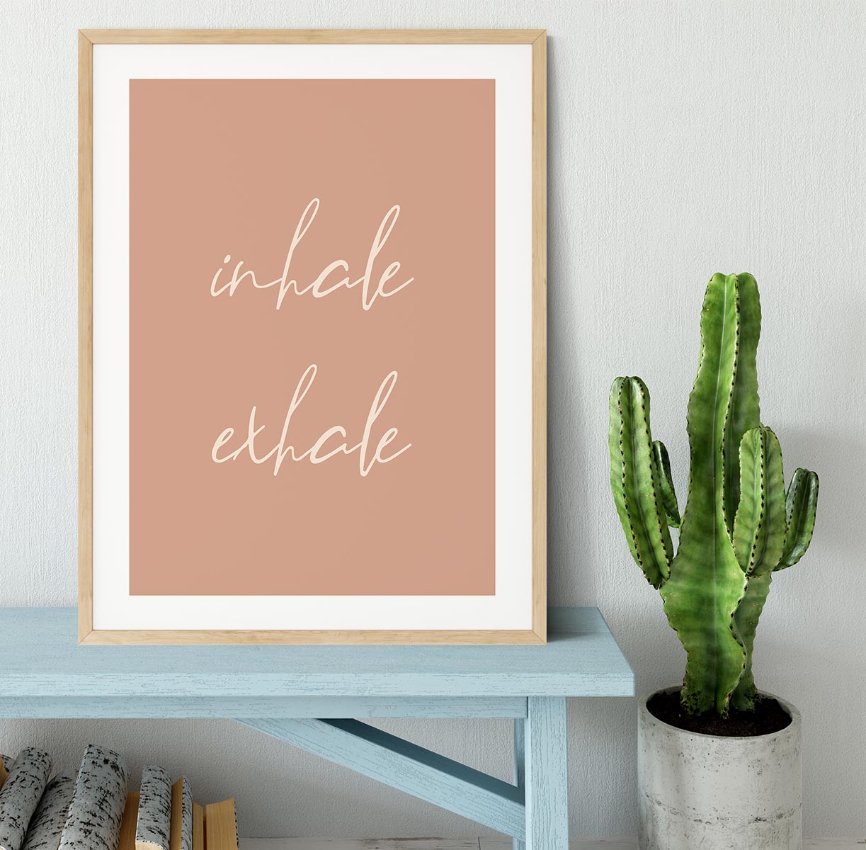 Inhale Exhale Framed Print - Canvas Art Rocks - 3