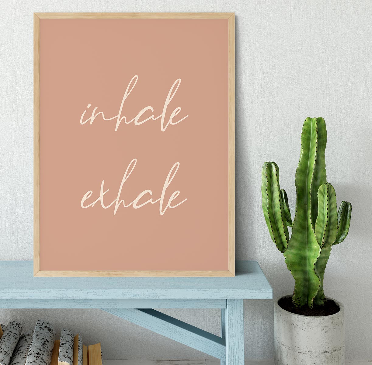 Inhale Exhale Framed Print - Canvas Art Rocks - 4