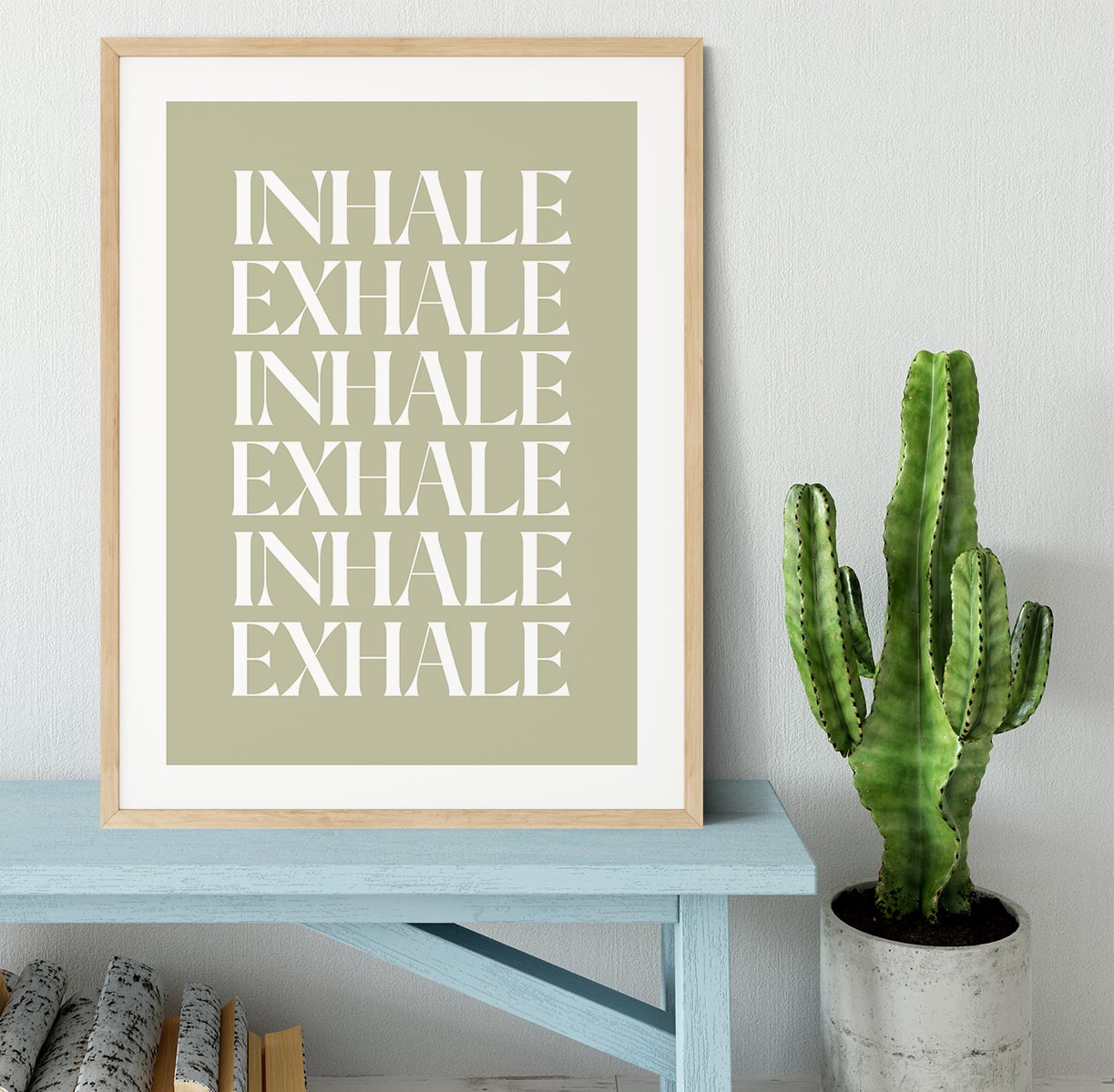 Inhale Exhale No1 Framed Print - Canvas Art Rocks - 3