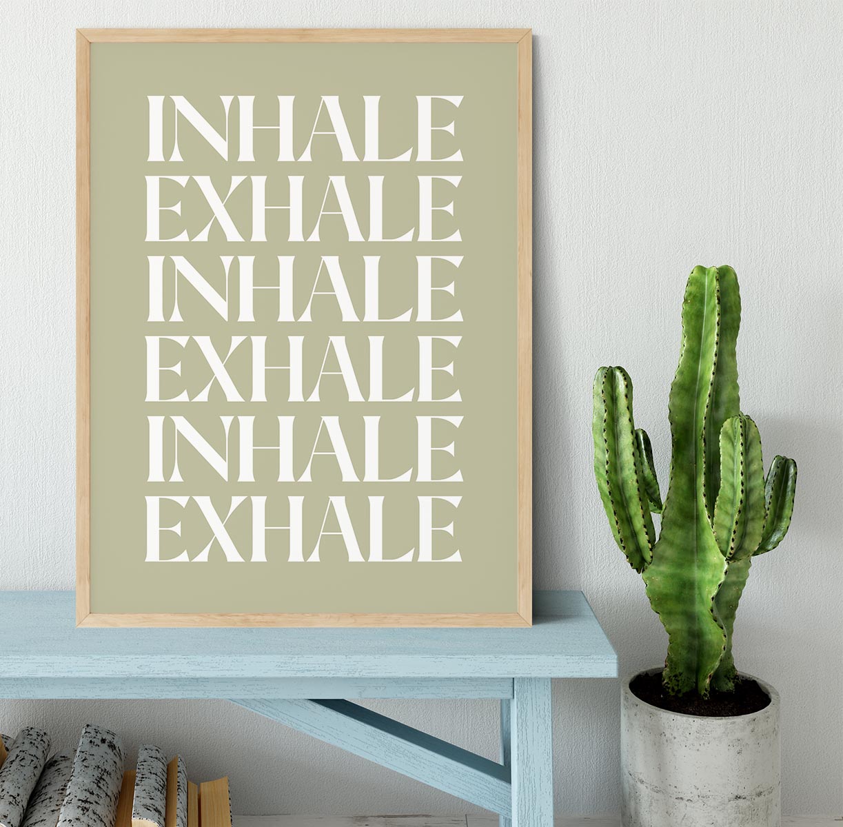 Inhale Exhale No1 Framed Print - Canvas Art Rocks - 4