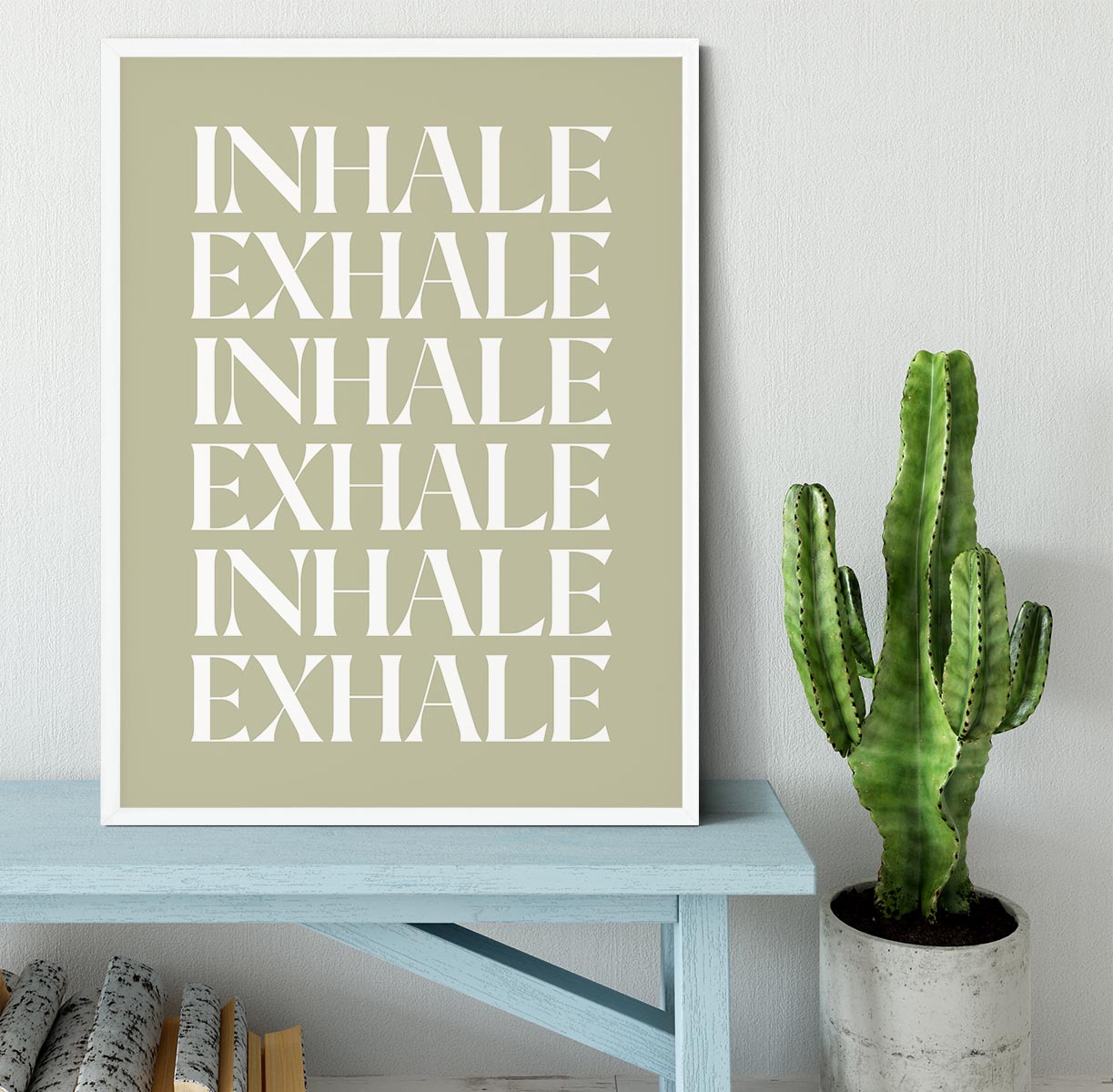 Inhale Exhale No1 Framed Print - Canvas Art Rocks -6