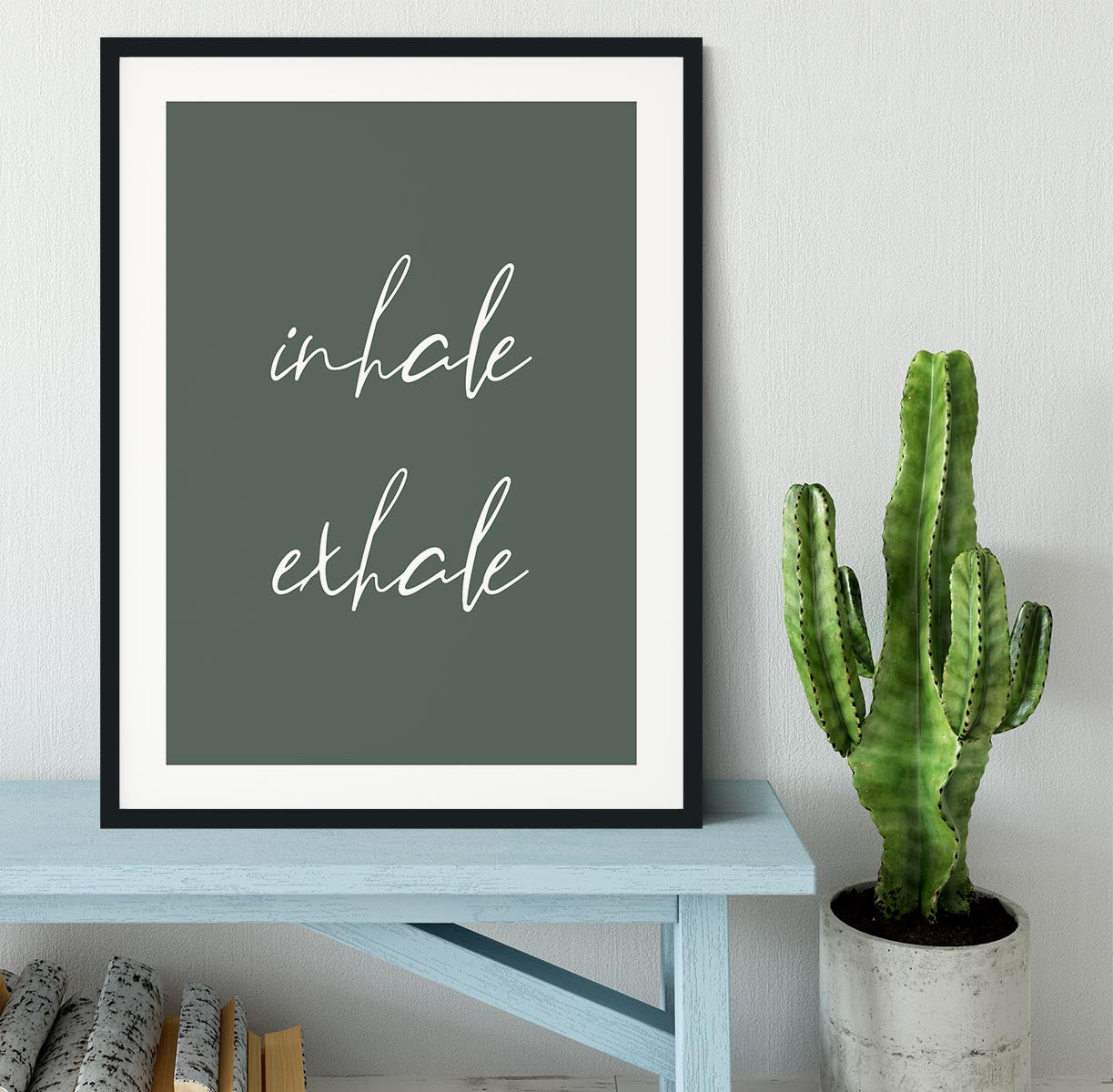 Inhale Exhale No2 Framed Print - Canvas Art Rocks - 1