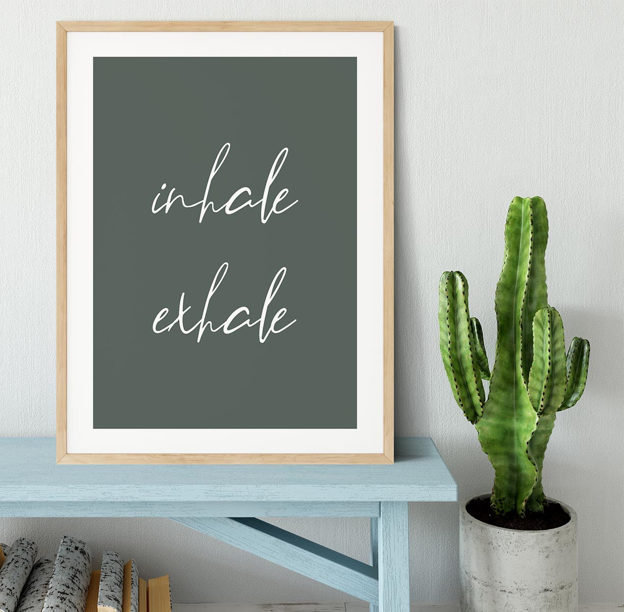 Inhale Exhale No2 Framed Print - Canvas Art Rocks - 3