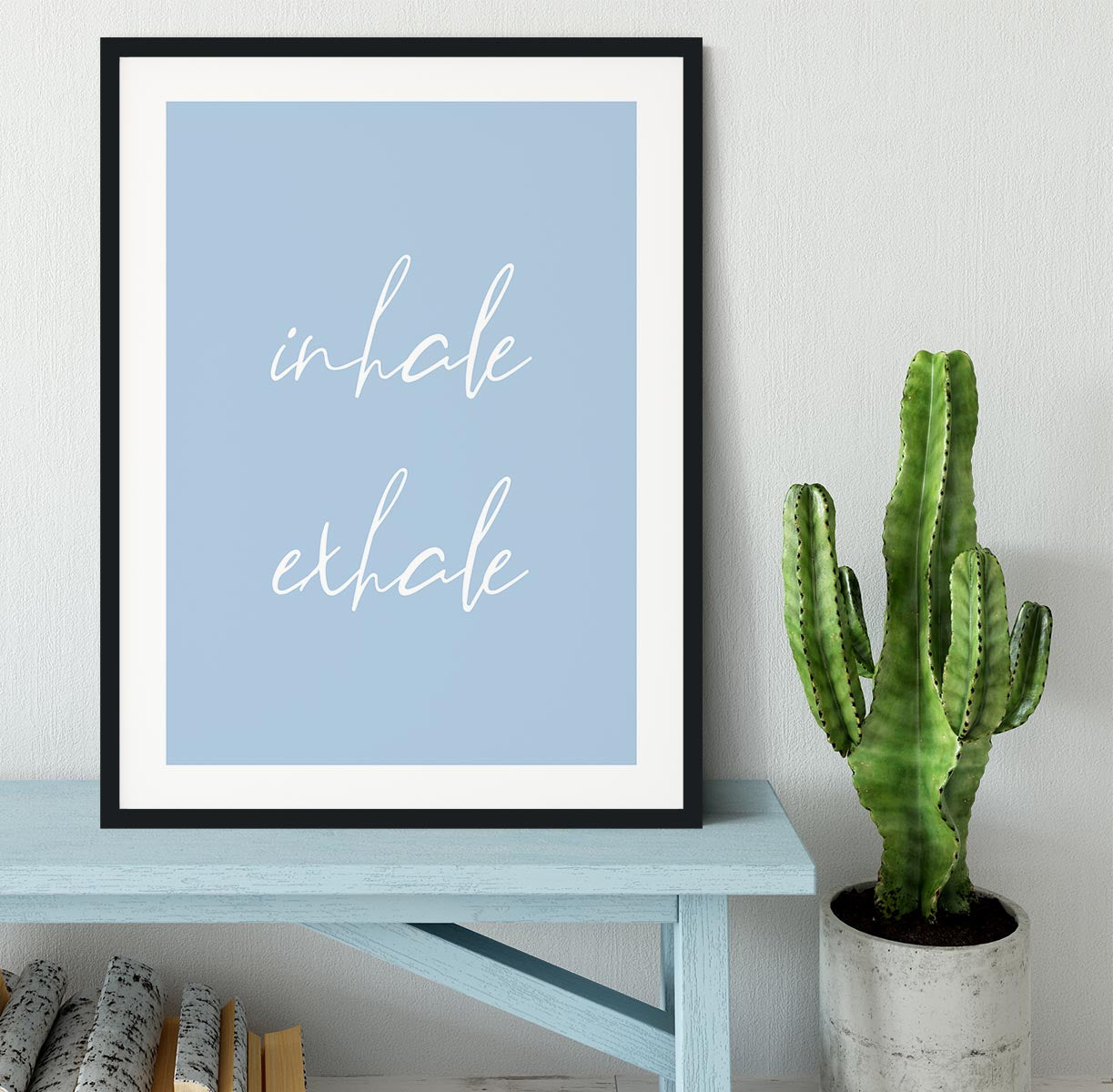 Inhale Exhale No3 Framed Print - Canvas Art Rocks - 1