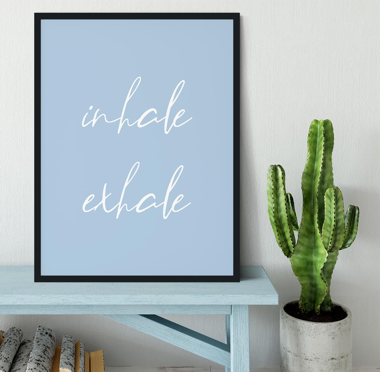 Inhale Exhale No3 Framed Print - Canvas Art Rocks - 2