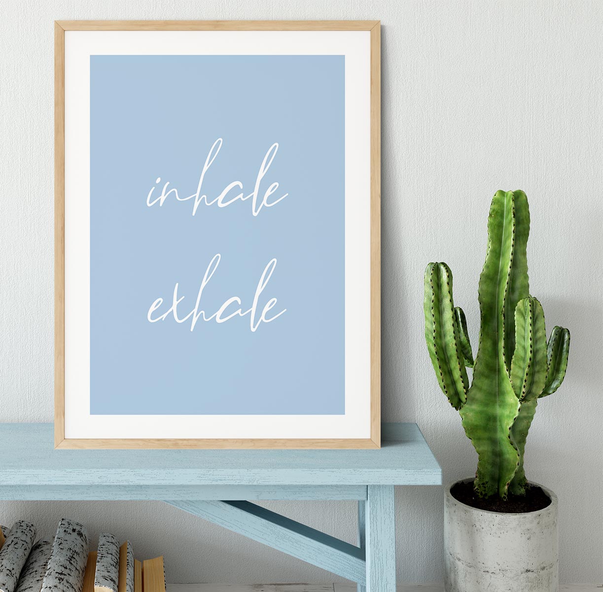 Inhale Exhale No3 Framed Print - Canvas Art Rocks - 3