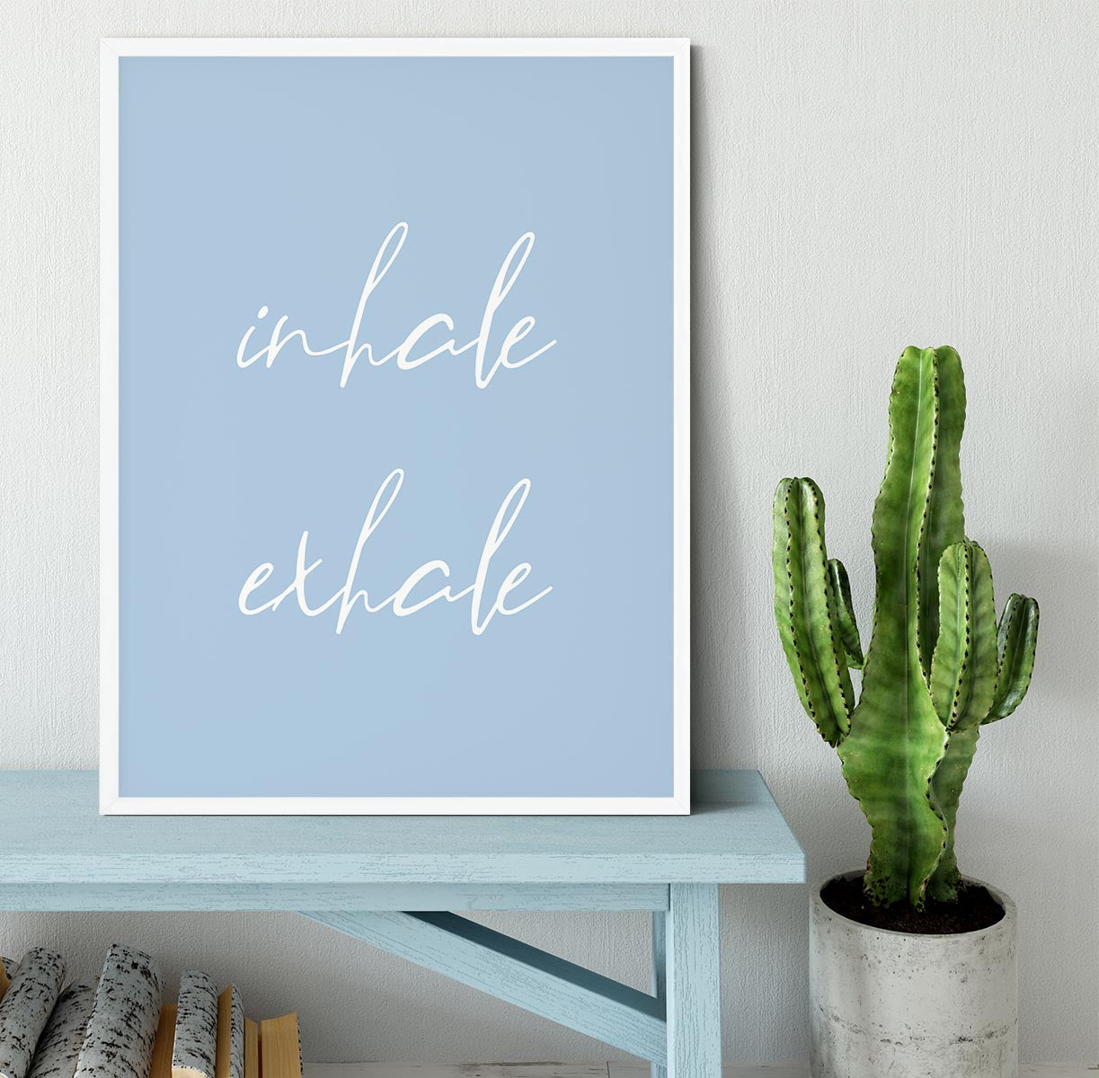 Inhale Exhale No3 Framed Print - Canvas Art Rocks -6