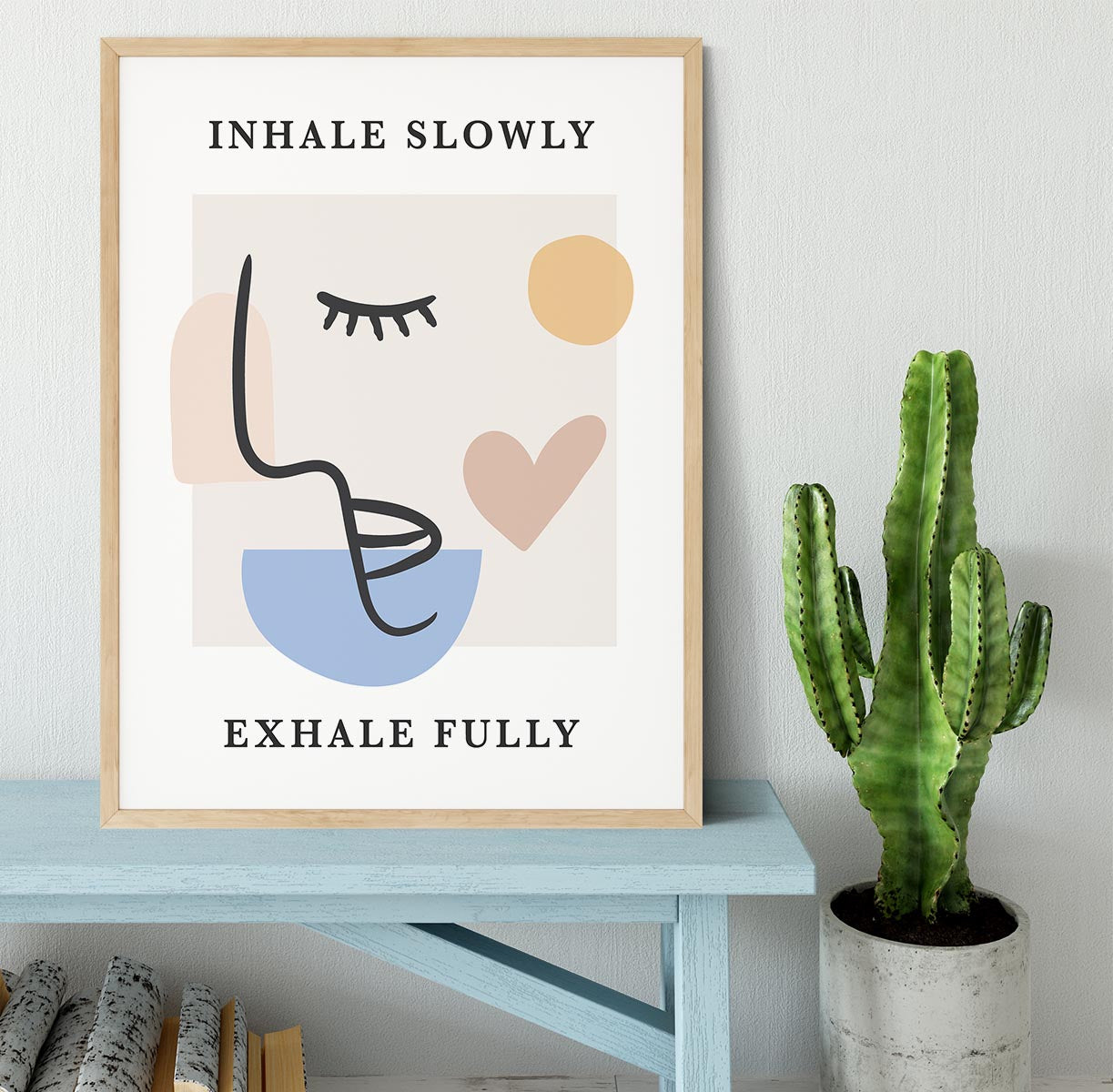 Inhale Slow Framed Print - Canvas Art Rocks - 4