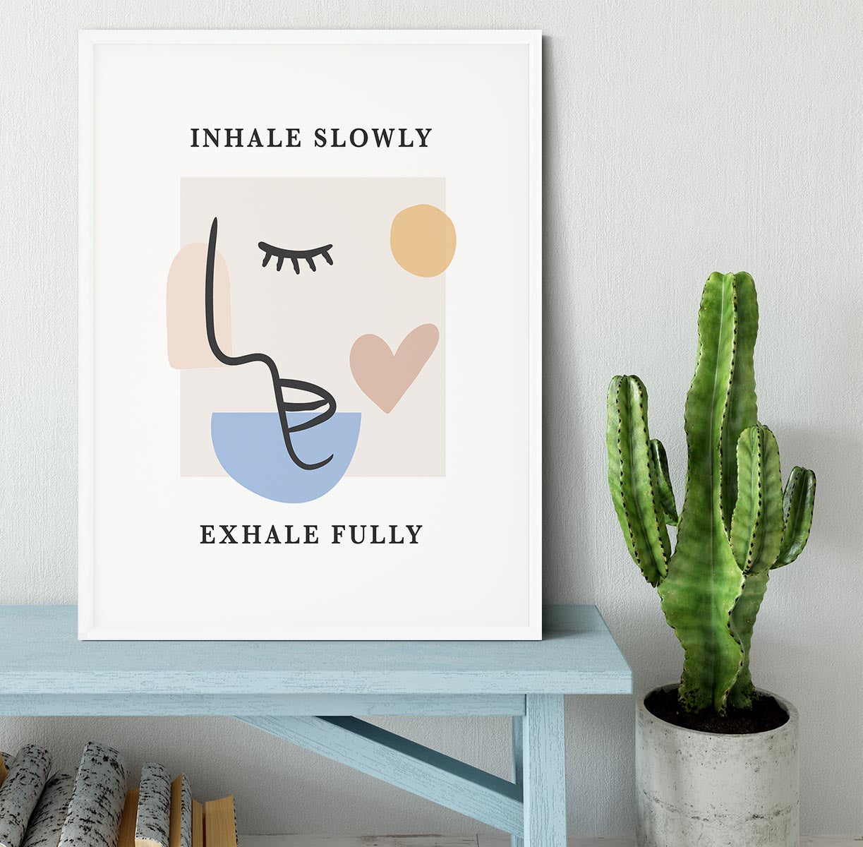 Inhale Slow Framed Print - Canvas Art Rocks - 5