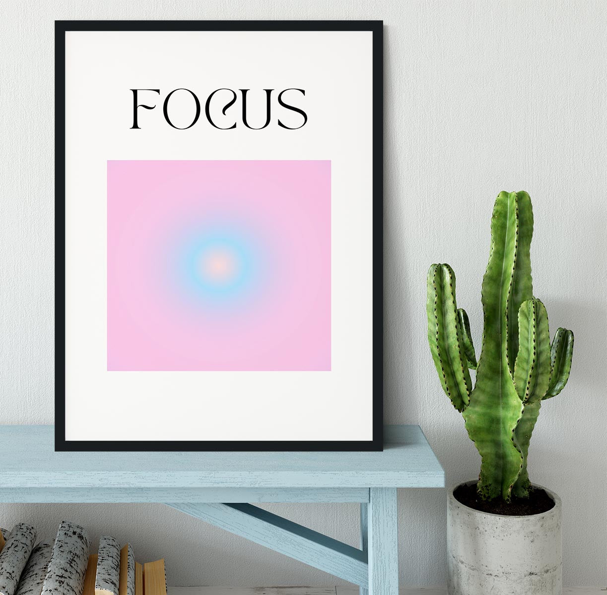 Inspire Aura Poster Framed Print - Canvas Art Rocks - 2