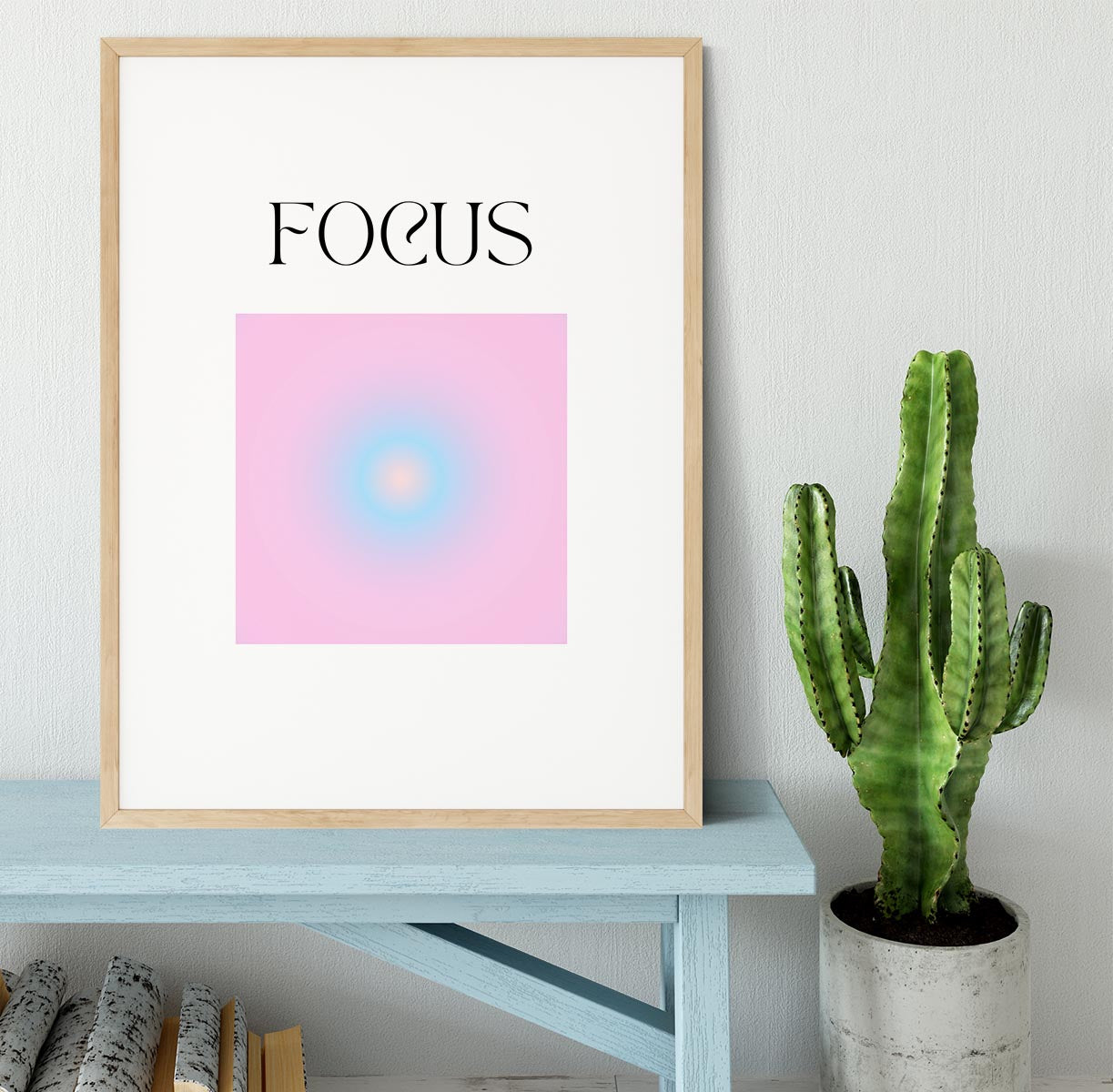 Inspire Aura Poster Framed Print - Canvas Art Rocks - 3