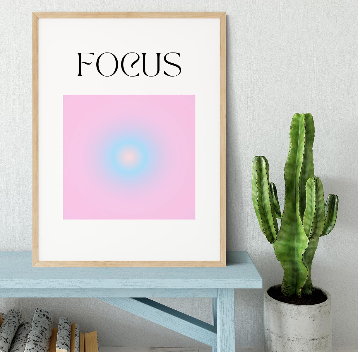 Inspire Aura Poster Framed Print - Canvas Art Rocks - 4