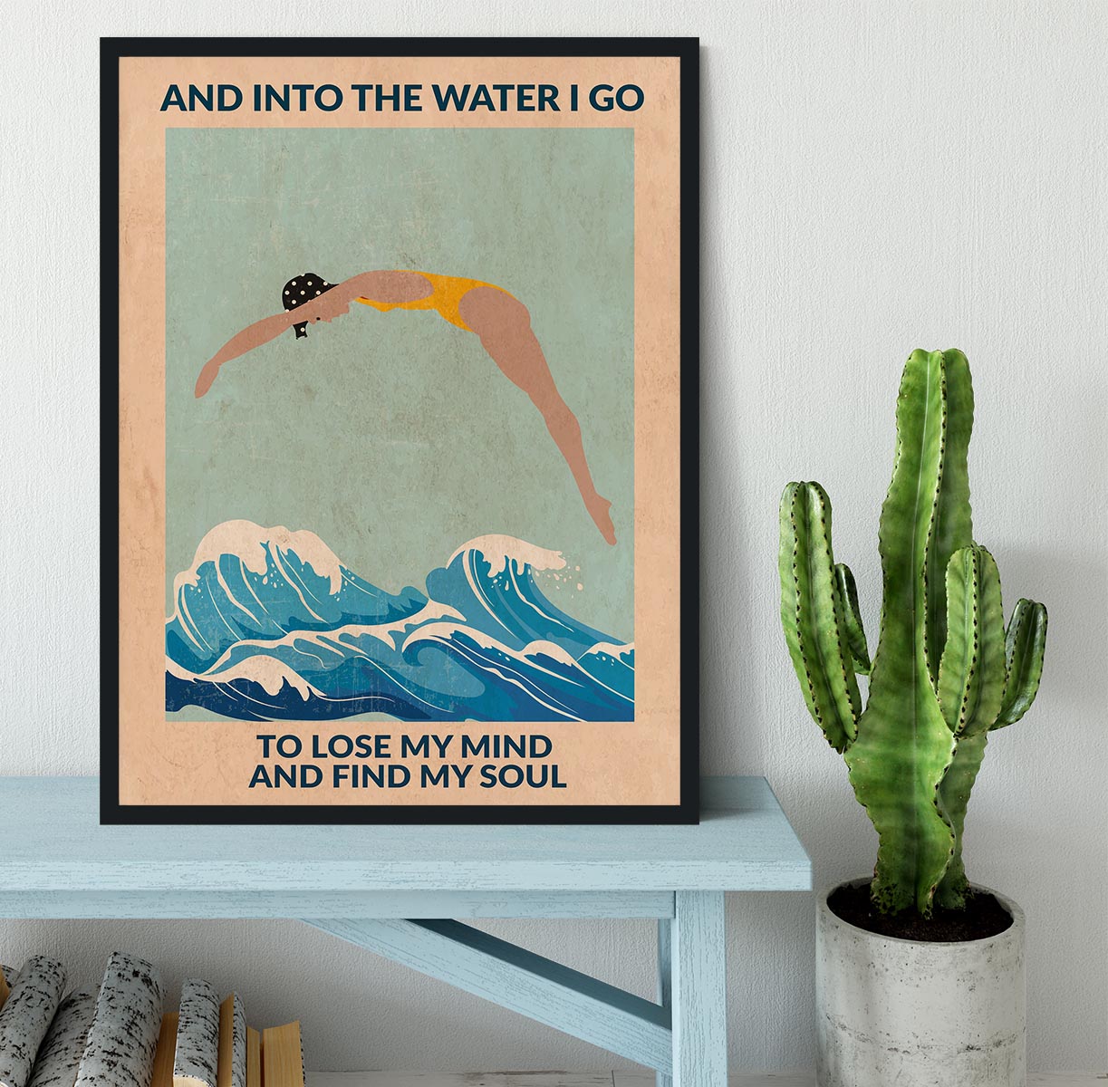 Into the Water I Dive Framed Print - 1x - 2