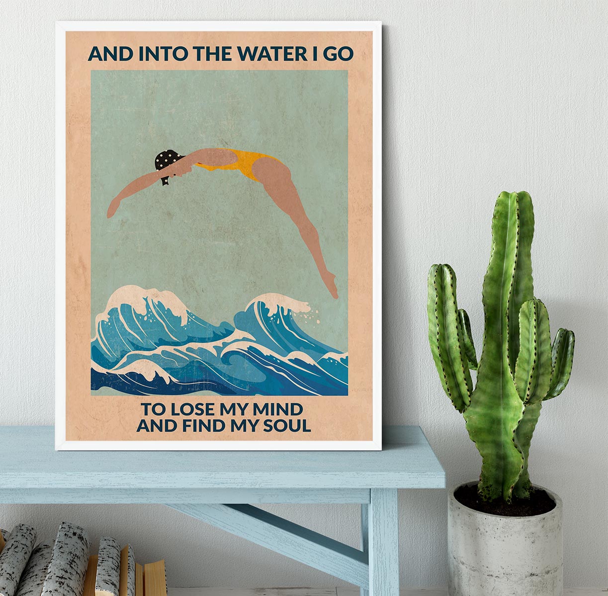 Into the Water I Dive Framed Print - 1x -6